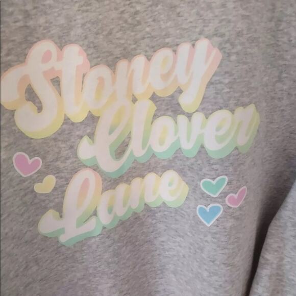 NWT STONEY CLOVER LANE crewneck grey sweatshirt small - Picture 3 of 4